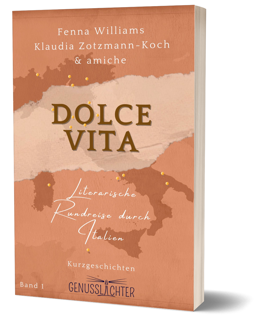 Cover-Mockup der Anthologie "Dolce Vita"