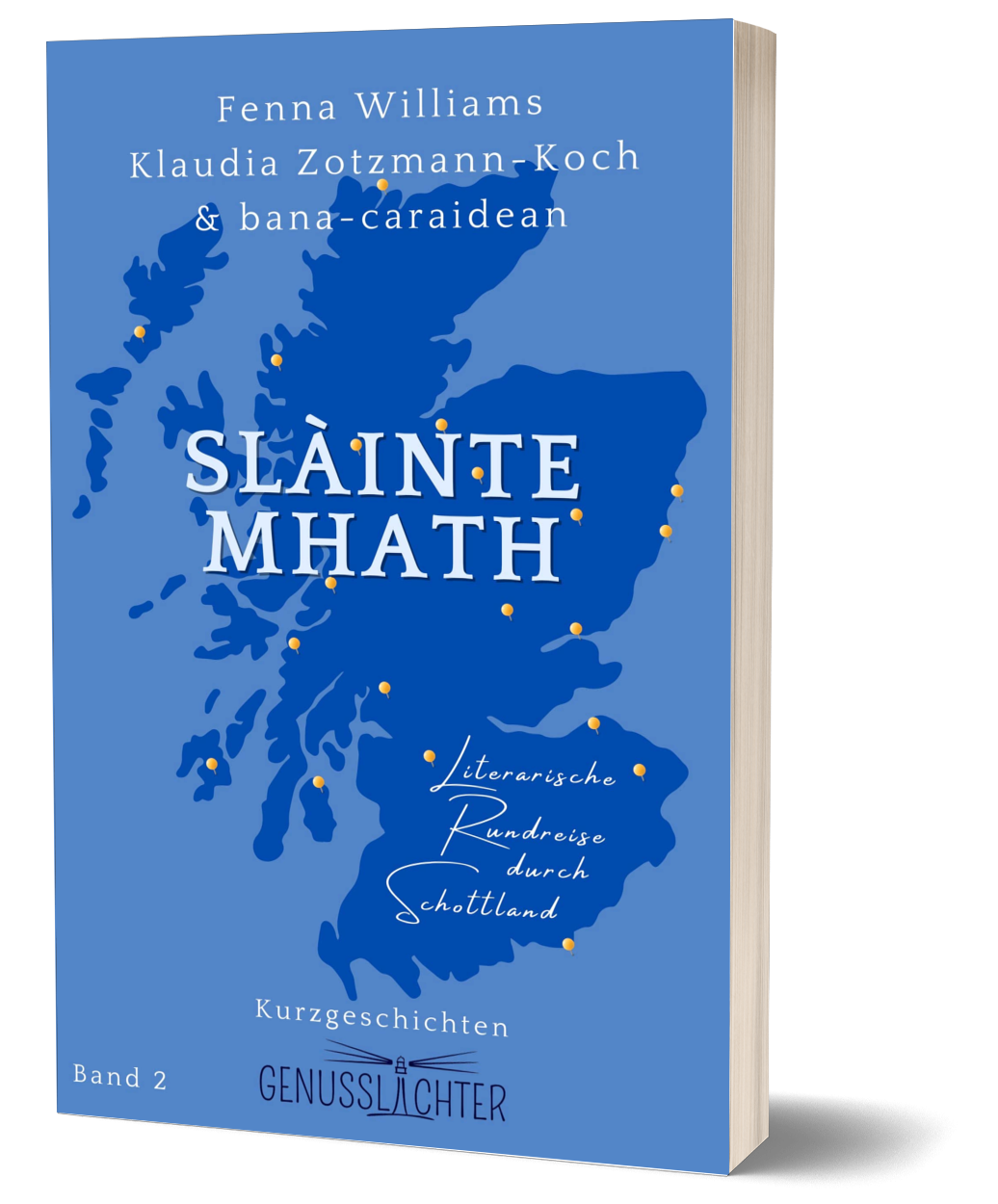 Cover-Mockup der deutschen Ausgabe der Anthologie "Slàinte Mhath"