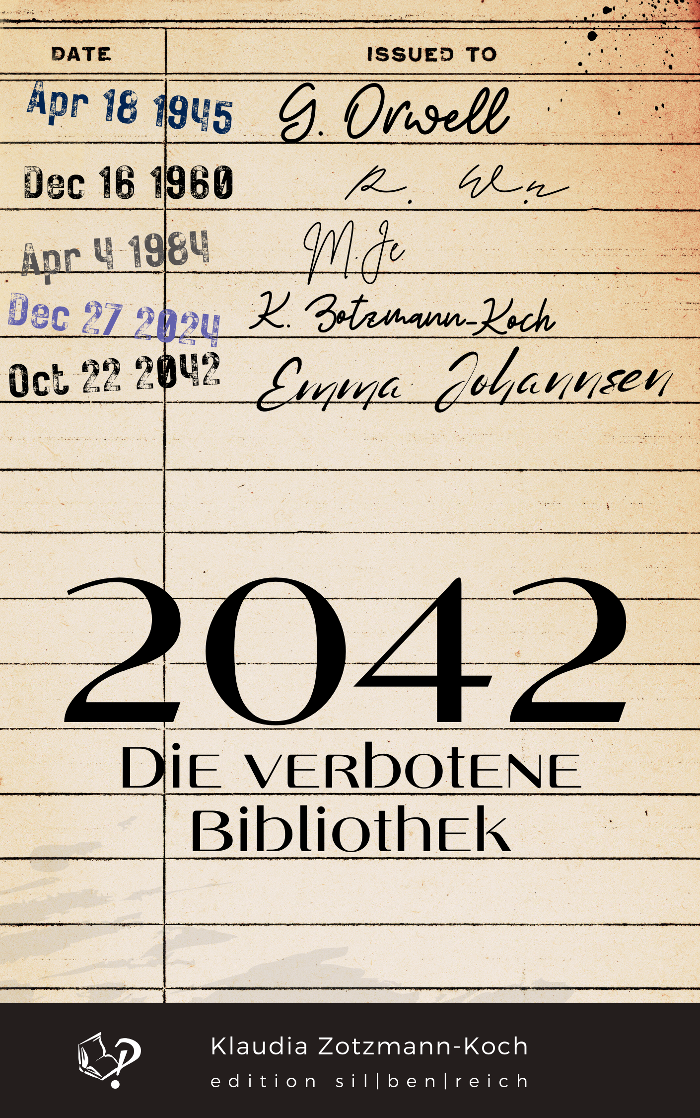 Cover der utopischen Novella "2042 – Die verbotene Bibliothek"